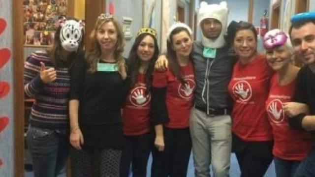 Alcuni volontari di Diamo una mano Onlus