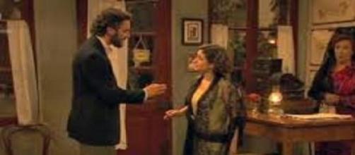Una scena della soap opera Il Segreto.