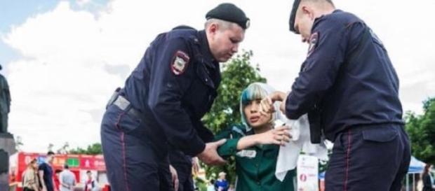 La activista fue liberada luego de algunas horas La activista fue liberada luego de algunas horas