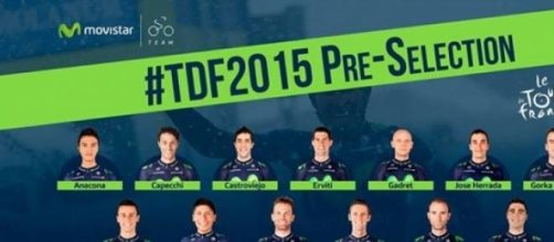 Gli uomini Movistar al Tour de France