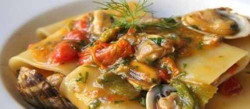 Paccheri con le vongole fresche