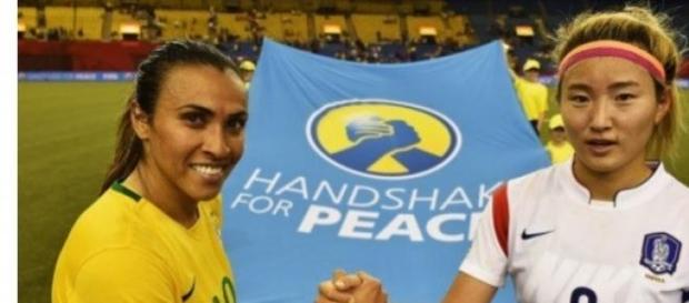 A brasileira Marta, capitã e camisa 10 A brasileira Marta, capitã e camisa 10