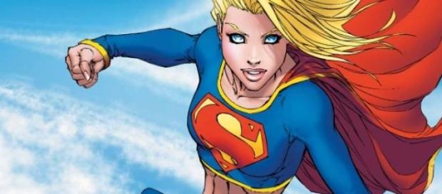 Dibujo de la heroína Supergirl Dibujo de la heroína Supergirl