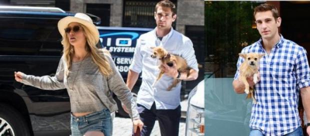 Jennifer divide protagonismo com o segurança Jennifer divide protagonismo com o segurança