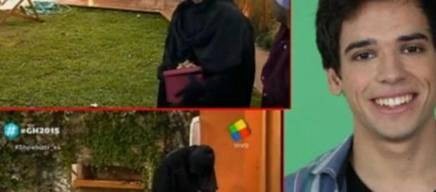Matías reingresa a la casa vestido de Parka Matías reingresa a la casa vestido de Parka