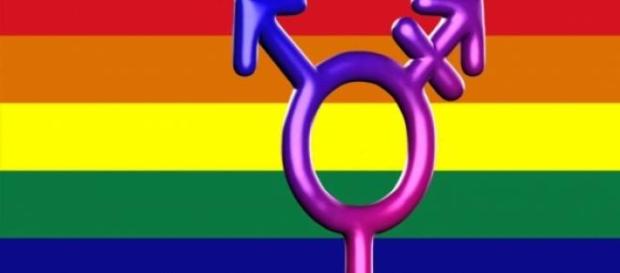 Um dos símbolos do movimento LGBT. Um dos símbolos do movimento LGBT.