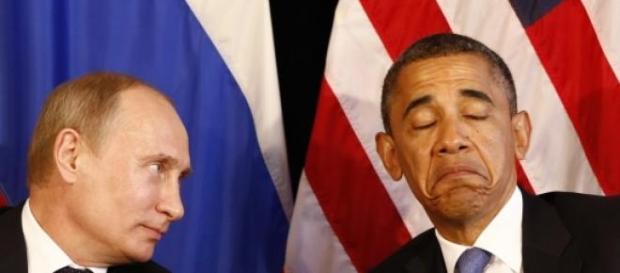 Putin e Obama durante incontro Putin e Obama durante incontro