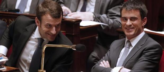 Emmanuel Macron et Manuel Valls Emmanuel Macron et Manuel Valls
