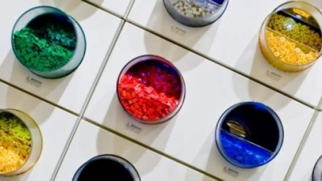 Esposizione di mattonicini Lego