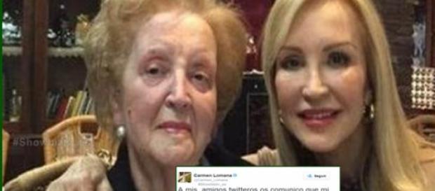 Muere la madre de Carmen Lomana Muere la madre de Carmen Lomana
