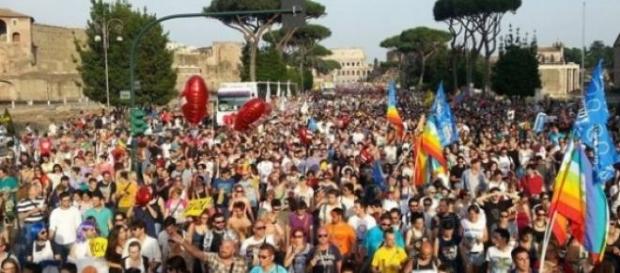 Onda Pride a Via dei Fori Imperiali Onda Pride a Via dei Fori Imperiali