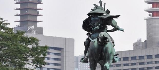 Samurai-Statue von Kusunoki Masashige. Samurai-Statue von Kusunoki Masashige.