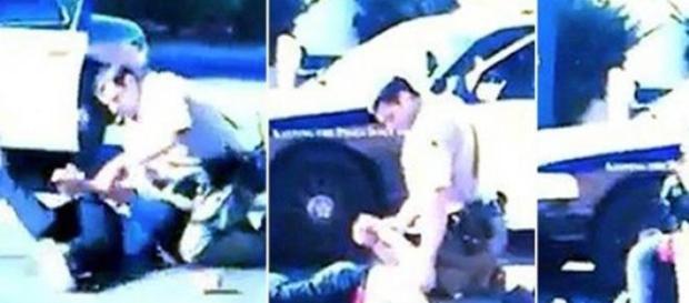 Secuencia extraida del vídeo de la agresión Secuencia extraida del vídeo de la agresión