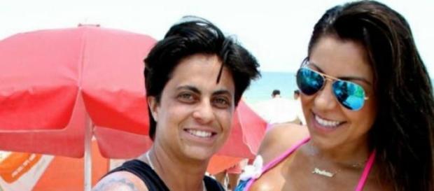 Thammy com a sua namorada Andressa Thammy com a sua namorada Andressa