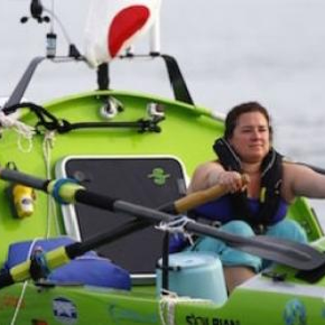 Woman set to cross Pacific is rescued near Japan