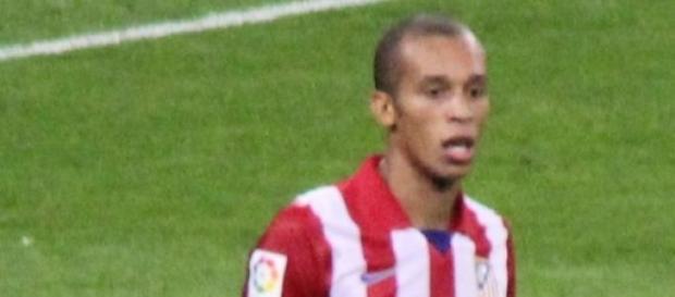Miranda con el Atlético de Madrid Miranda con el Atlético de Madrid