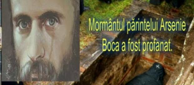 Mormântul părintelui Arsenie Boca a fost profanat. Mormântul părintelui Arsenie Boca a fost profanat.