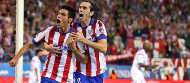 Raúl Jiménez a festejar o golo pelo Atlético Raúl Jiménez a festejar o golo pelo Atlético