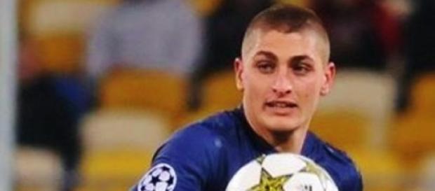 Verratti con el París Saint-Germain. Verratti con el París Saint-Germain.
