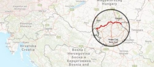 Il confine tra Ungheria e Serbia