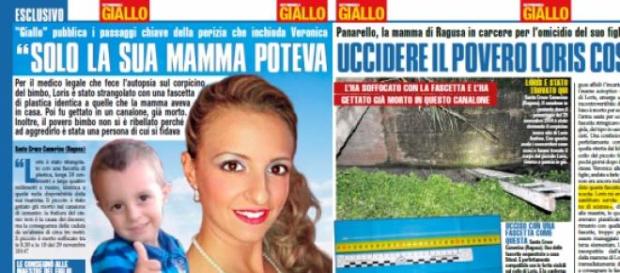 Il servizio pubblicato su 'Giallo' Il servizio pubblicato su 'Giallo'