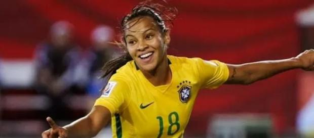 Raquel Fernandes, autora do único gol Raquel Fernandes, autora do único gol