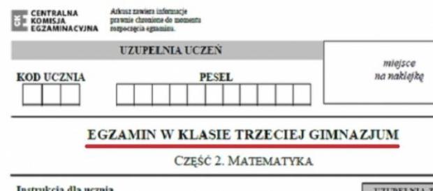 Arkusz egzaminu gimnazjalnego 2015 z matematyki Arkusz egzaminu gimnazjalnego 2015 z matematyki