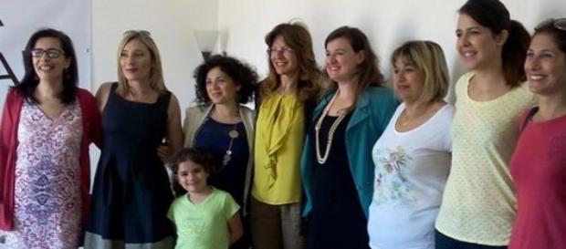 Cetty Vinci con alcune tagesmutter siracusane Cetty Vinci con alcune tagesmutter siracusane