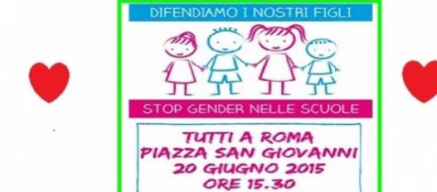 Il raduno a difesa dei figli dalla colonizzazione Il raduno a difesa dei figli dalla colonizzazione