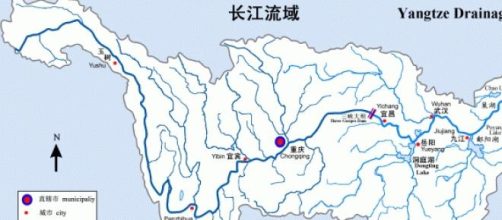 Planimetria del fiume Yangtze