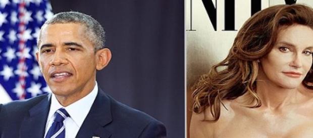 Barack Obama et Caitlyn Jenner. Barack Obama et Caitlyn Jenner.