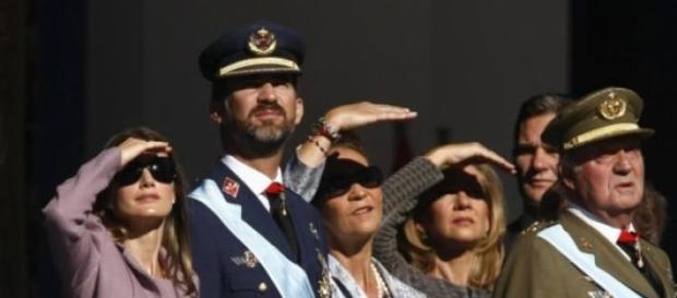 Miembros de la Monarquía en un acto público Miembros de la Monarquía en un acto público