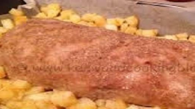 polpettone alla campana con patate 