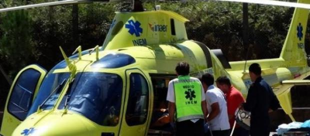 Ferido grave foi levado de helicóptero para Lisboa Ferido grave foi levado de helicóptero para Lisboa