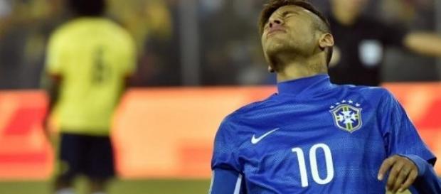 Game over para Neymar (Crédito: NELSON ALMEIDA) Game over para Neymar (Crédito: NELSON ALMEIDA)