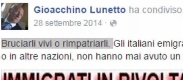 I post pubblicati dal funzionario su Facebook I post pubblicati dal funzionario su Facebook