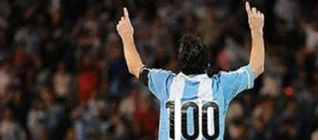 Lionel Messi, 100 partidos con la Argentina Lionel Messi, 100 partidos con la Argentina