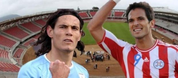 Santa Cruz versus Edinson Cavani Santa Cruz versus Edinson Cavani