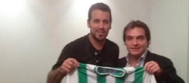 El "Ogro" con la camiseta de Sportivo Estudiantes El "Ogro" con la camiseta de Sportivo Estudiantes