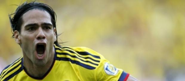 Falcao célèbre un but Falcao célèbre un but