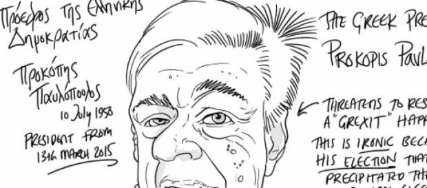 The greek president Prokopis Pavlopoulos The greek president Prokopis Pavlopoulos