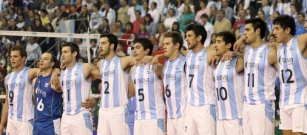 Triunfo del seleccionado de vóley Triunfo del seleccionado de vóley