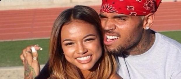 Chris Brown et Karrueche Tran. Chris Brown et Karrueche Tran.