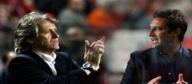Jorge Jesus e Vítor Pereira. Jorge Jesus e Vítor Pereira.