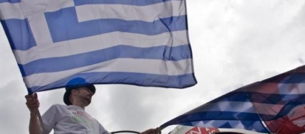 Les Grecs sont dans la rue. Les Grecs sont dans la rue.