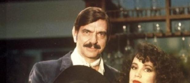 Lima Duarte e Regina Duarte em Roque Santeiro Lima Duarte e Regina Duarte em Roque Santeiro
