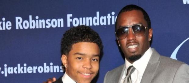 P. Diddy ao lado do filho Justin P. Diddy ao lado do filho Justin