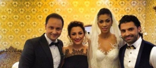 Pepe şi Raluca, împreună cu naşii Pepe şi Raluca, împreună cu naşii