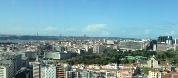 Vista para a cidade de Lisboa. Vista para a cidade de Lisboa.