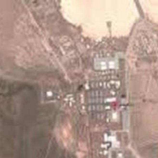 vista aérea de la base militar